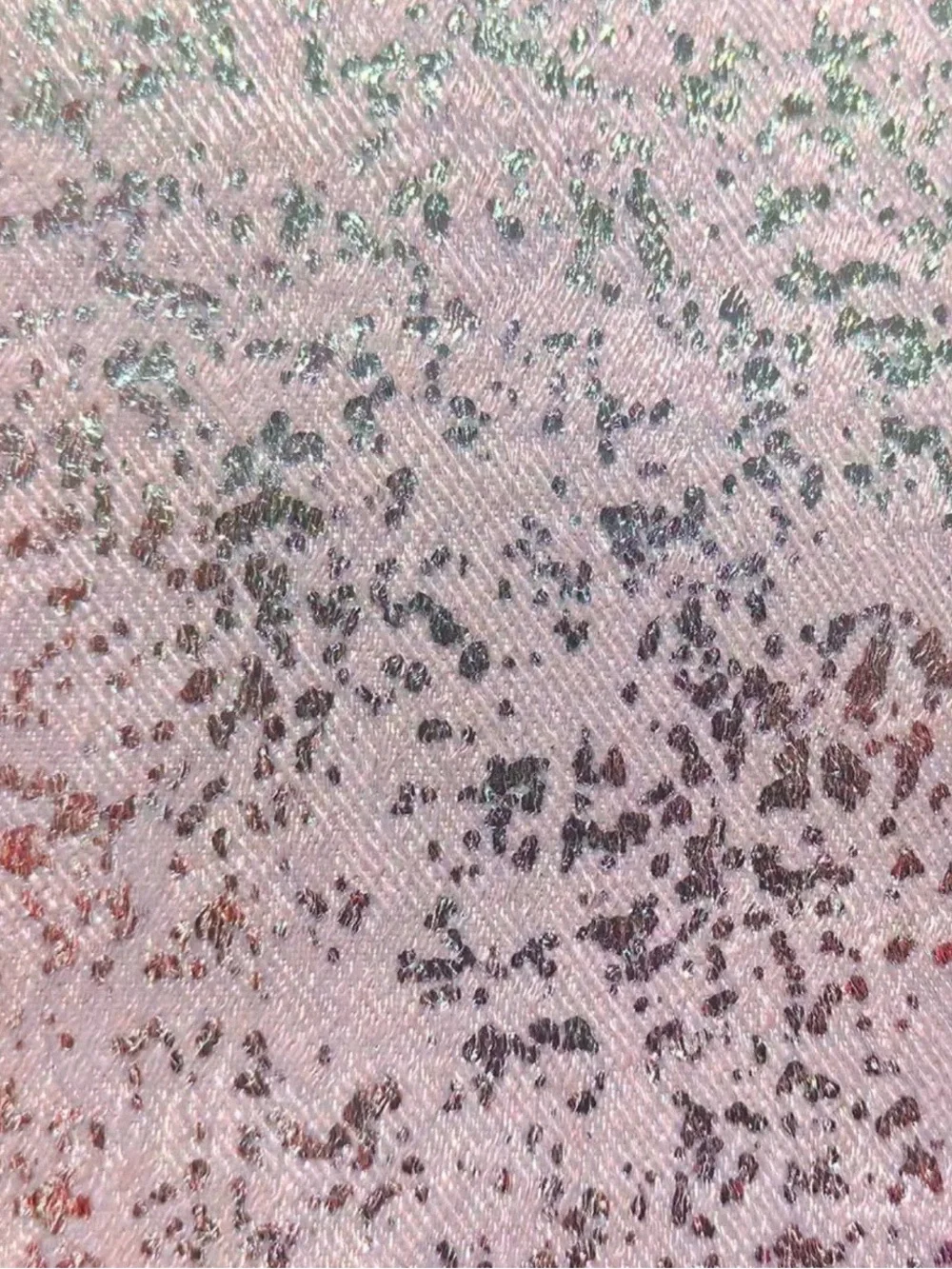 Pair of 37 x 96 Curtain Panels in Blush with Sparkle Accents